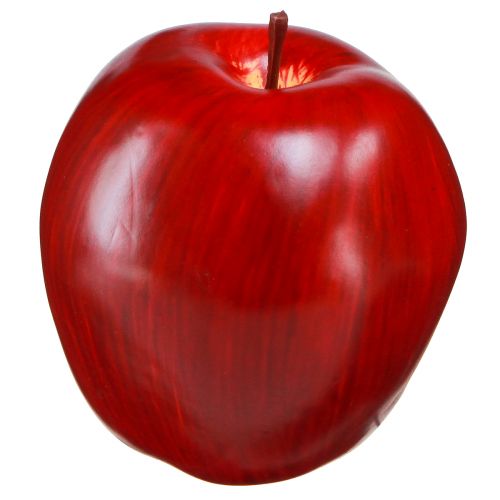 Decorative Apple Red Decorative Fruit Ø8cm H9.5cm Red Delicious 4 pcs