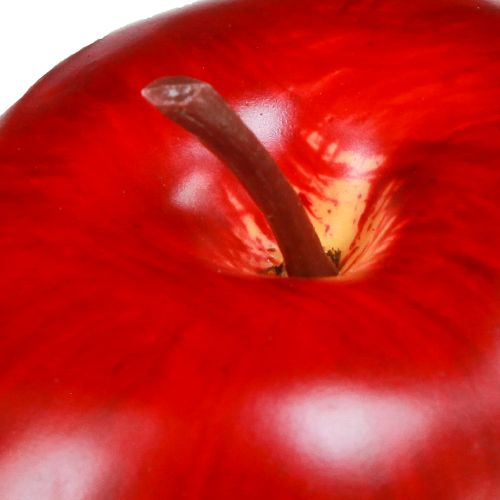 Product Decorative Apple Red Decorative Fruit Ø8cm H9.5cm Red Delicious 4 pcs