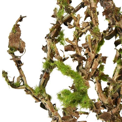 Product Decorative branch with moss artificial autumn decoration grey green L78cm