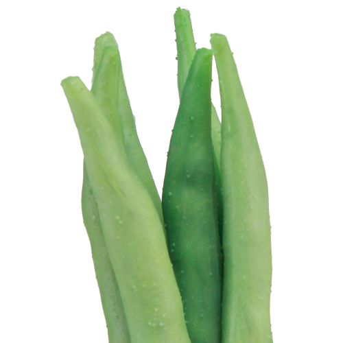 Product Decorative Beans Artificial Vegetables Green Real Touch 17cm 6 pcs