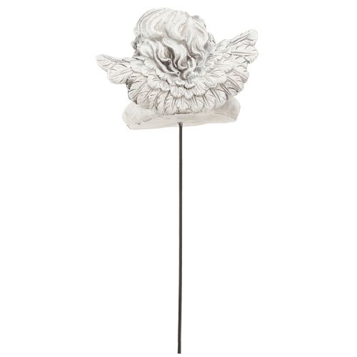Product Decoration angel on stick decoration grave decoration grey white H6.5cm 3 pcs