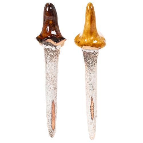 Decorative garden gnome figure for plant pots, 16cm, 2 pieces | Floristik24.co.uk