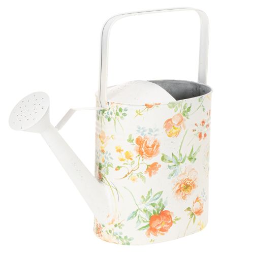 Vintage decorative metal watering can with rose motif, summer garden decoration, nostalgic planting can, H31.5 cm buy online | Floristik24.co.uk