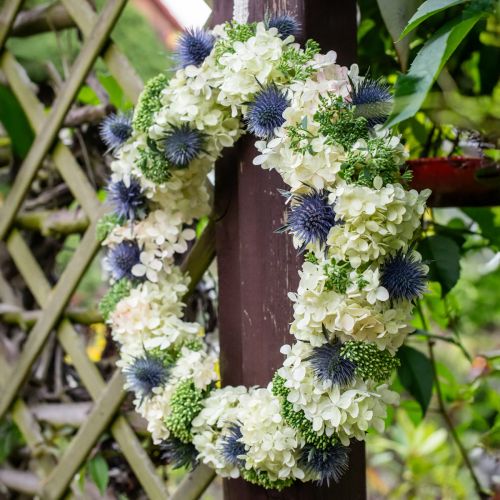 Product Decorative Hydrangea Artificial White Snowball Hydrangea 65cm