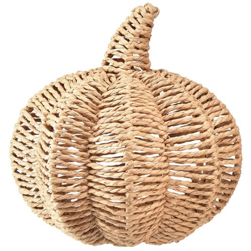 Product Decoration pumpkin raffia natural rustic autumn decoration Ø25cm H25cm