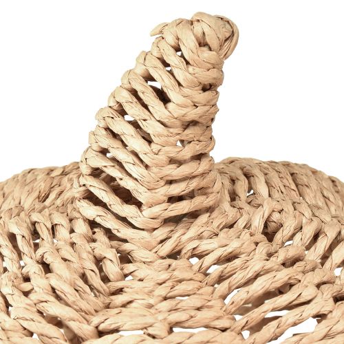 Product Decoration pumpkin raffia natural rustic autumn decoration Ø25cm H25cm