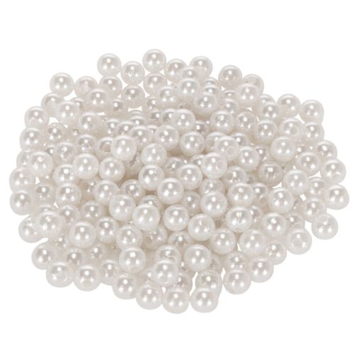 Decorative white beads, Ø8mm, 250 pieces buy online | Floristik24.co.uk