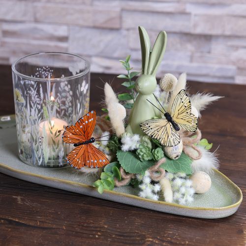 Product Decorative butterflies on wire for colorful table decorations, 7cm, 12 pieces