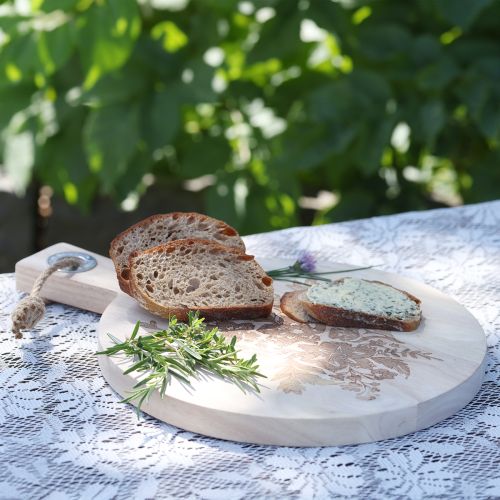 Product Decorative cutting board round mango wood serving board wood Ø26cm