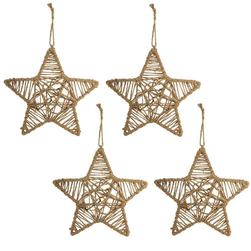 Product Decorative star for hanging star made of jute natural 28cm 4 pcs