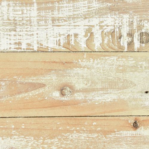 Product Decorative Tray with Feet Brown White Shabby Chic 30x30cm