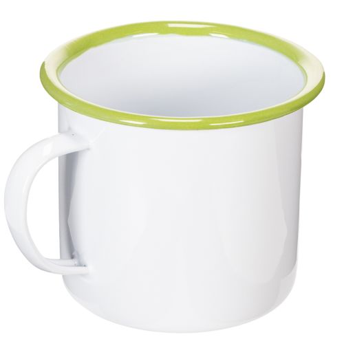 Decorative mug/plant pot, enamelled, Ø11.5cm H10cm | Floristik24.co.uk