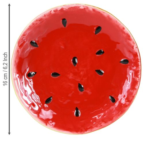 Product Decorative Plate Ceramic Plate Watermelon Ceramic Ø16cm 2pcs