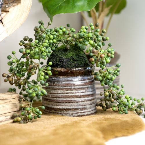 Product Decorative Planter Ceramic Metallic Brown Grey 10.5×10cm 2pcs