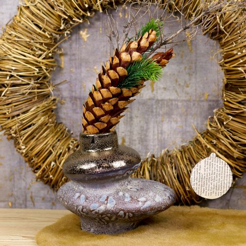 Product Decorative vase ceramic metallic look decorative vase 19×18×16cm