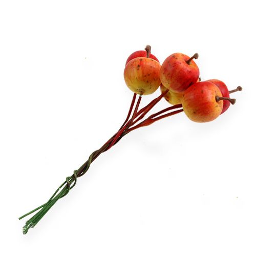 Floristik24 Mini apples 2cm on wire 54pcs
