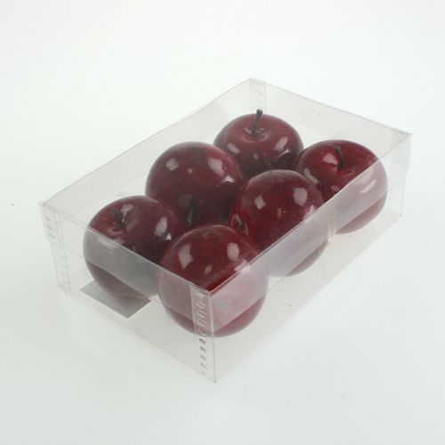 Product Artificial Apples Red, shiny 6cm 6 pcs