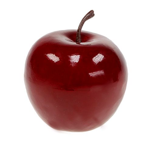 Floristik24 Deco apple red, shiny 6cm 6pcs