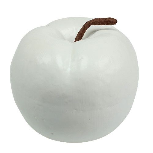 Floristik24 Artificial fruit Deco apple white 18cm
