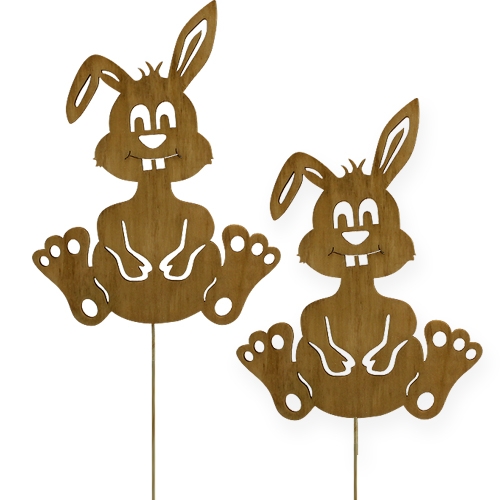 Floristik24 Wood Bunny Brown 20cm 4pcs