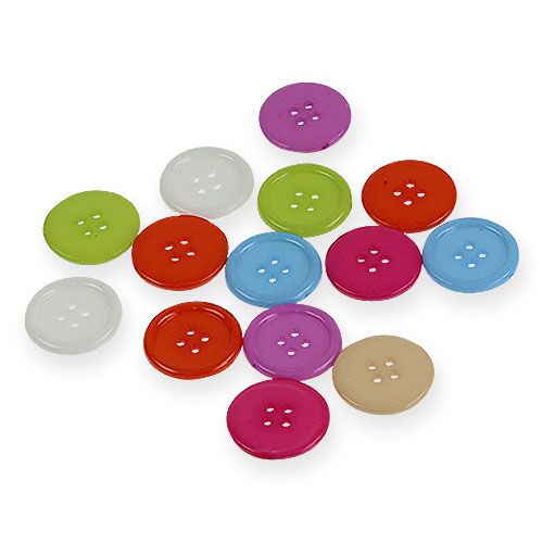 Floristik24 Decorative buttons colored Ø2,5cm 200pcs