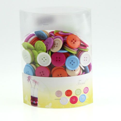 Floristik24 Decorative buttons colored Ø2,5cm 200pcs
