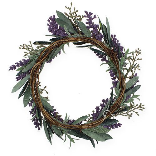 Floristik24 Lavender wreath green, violet Ø21cm