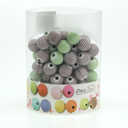 Floristik24 Deco-Pearls Green, Brown Ø2cm 53pcs