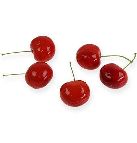Floristik24 Deco Cherries Red 3cm 12pcs