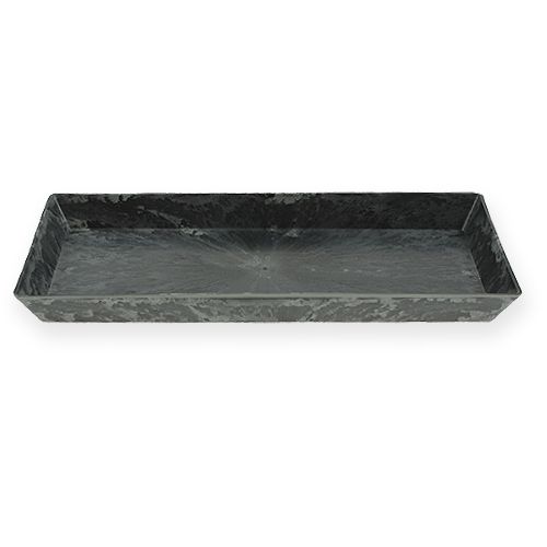 Floristik24 Decorative tray anthracite 27cm x 12cm