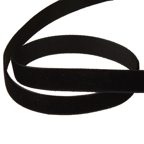 Product Decorative ribbons Velvet Black 10mm 20m