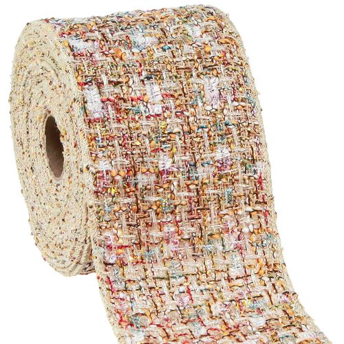 Product Decorative ribbon jewelry ribbon colorful glitter patchwork W70mm L5m