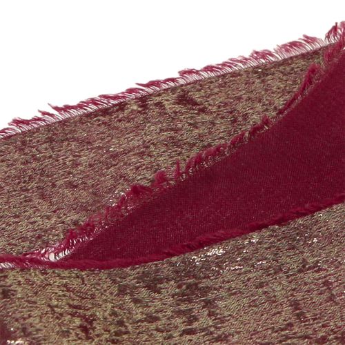 Product Decorative ribbon Christmas decorative ribbon Bordeaux Gold W40mm L10m