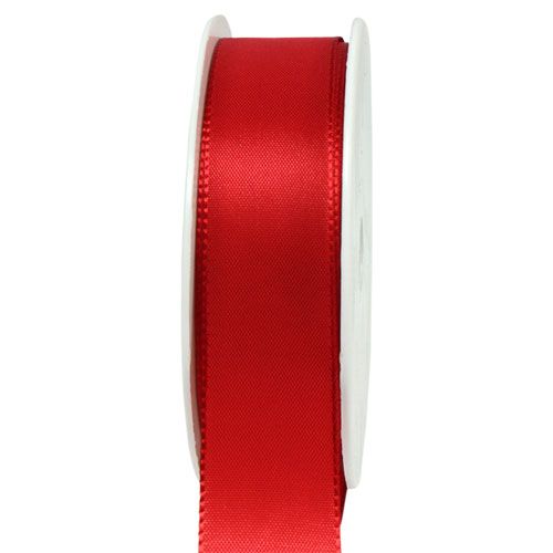 Floristik24 Gift and decoration ribbon red 40mm 50m