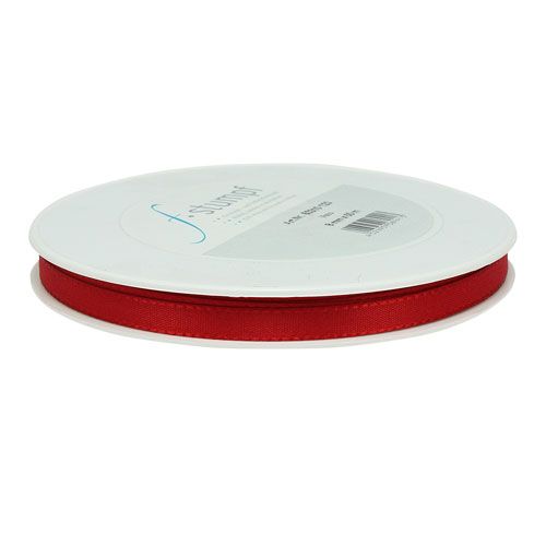 Floristik24 Gift ribbon red 8mm 50m