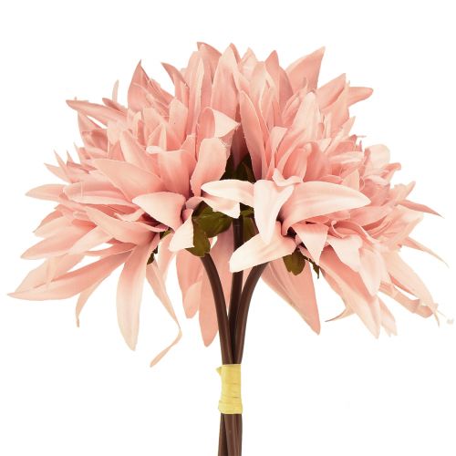 Floristik24 Decorative flowers Dahlia Artificial Pink Flower Ø15cm L28cm 3 pcs