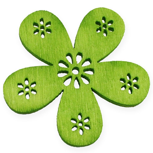 Dekoblumen Green Ø2cm - Ø4cm 96pcs
