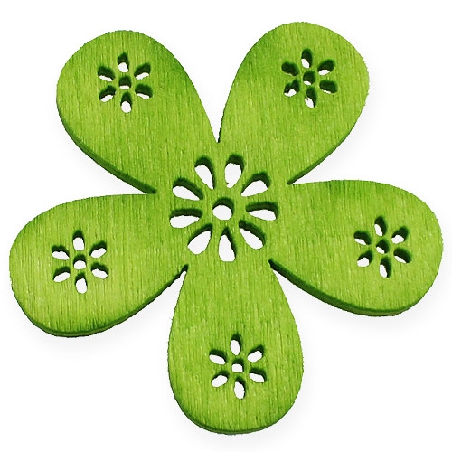 Floristik24 Decorative flowers green Ø2cm - Ø4cm 96p