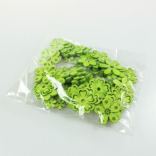 Floristik24 Decorative flowers green Ø2cm - Ø4cm 96p