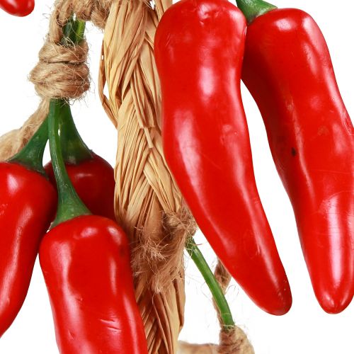 Product Decorative Hanging Summer Chili Peppers Red Artificial L50cm