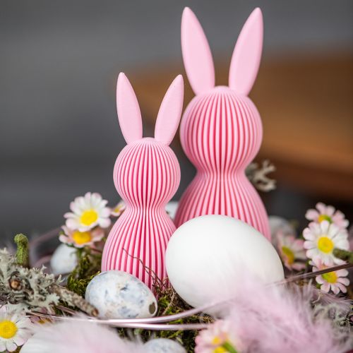 Product Decorative Easter bunny made of plastic, supplied in the shape of a bunny, 11cm, 4 pieces.