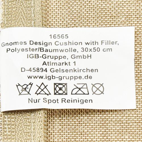 Product Decorative cushion with gnomes decorative cushion green beige 50×30cm