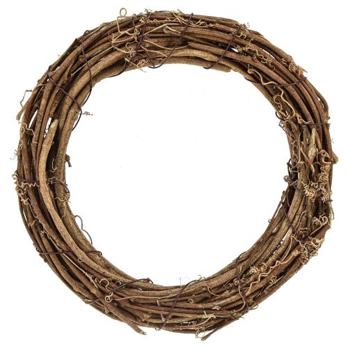 Product Decorative vine wreath natural door wreath autumn Ø20cm 4pcs
