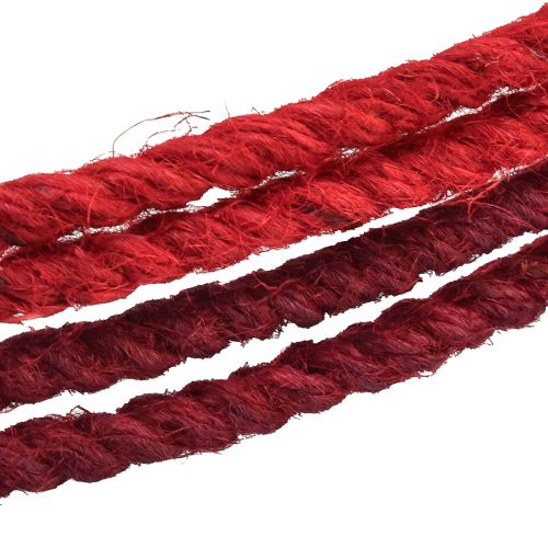 Product Decorative ring jute decoration loop red dark red Ø30cm 4pcs