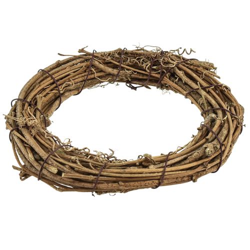 Product Decorative ring mini vine wreath natural Ø15cm 6pcs