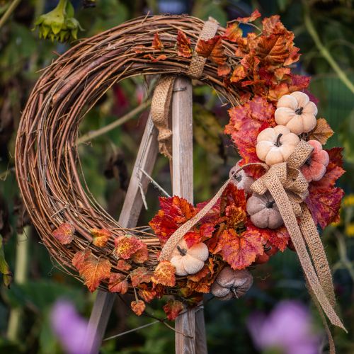 Decorative ring mini grapevine wreath natural Ø15cm 6 pieces DIY decoration | Floristik24.co.uk