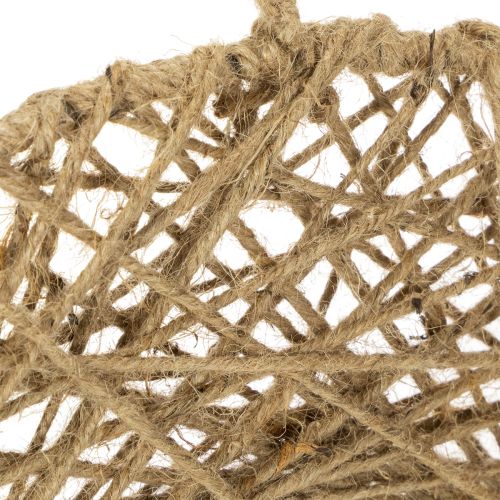 Product Decorative jute rings, natural hanging decoration, boho style, Ø38cm, 2 pieces, metal rings, wall decoration, window decoration