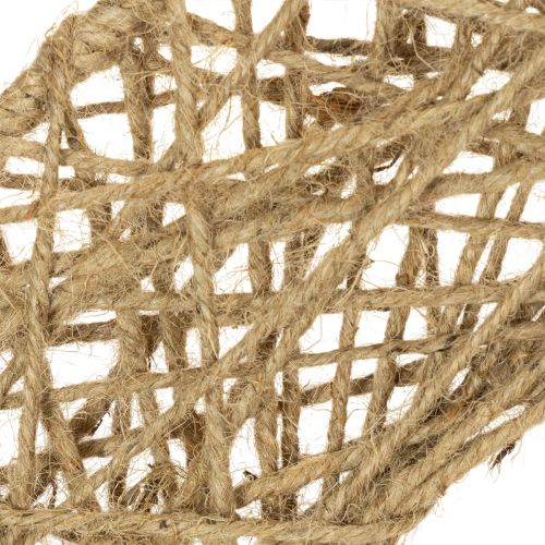 Product Decorative jute rings, natural hanging decoration, boho style, Ø38cm, 2 pieces, metal rings, wall decoration, window decoration