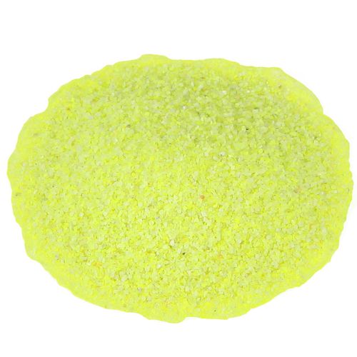 Floristik24 Decorative sand yellow neon colored sand 0.5mm sand neon yellow 1kg