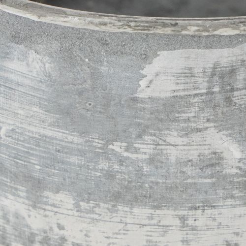 Product Decorative metal bowl, oval, grey, L22.5/19.5/16cm, set of 3